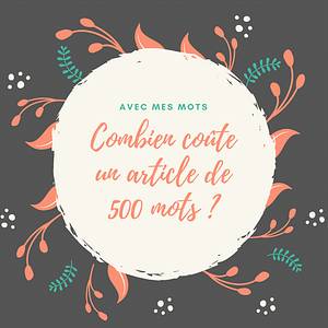 tarif article web 500 mots